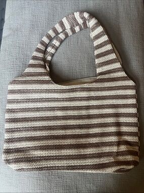 Beach Riot Striped Crochet Bag